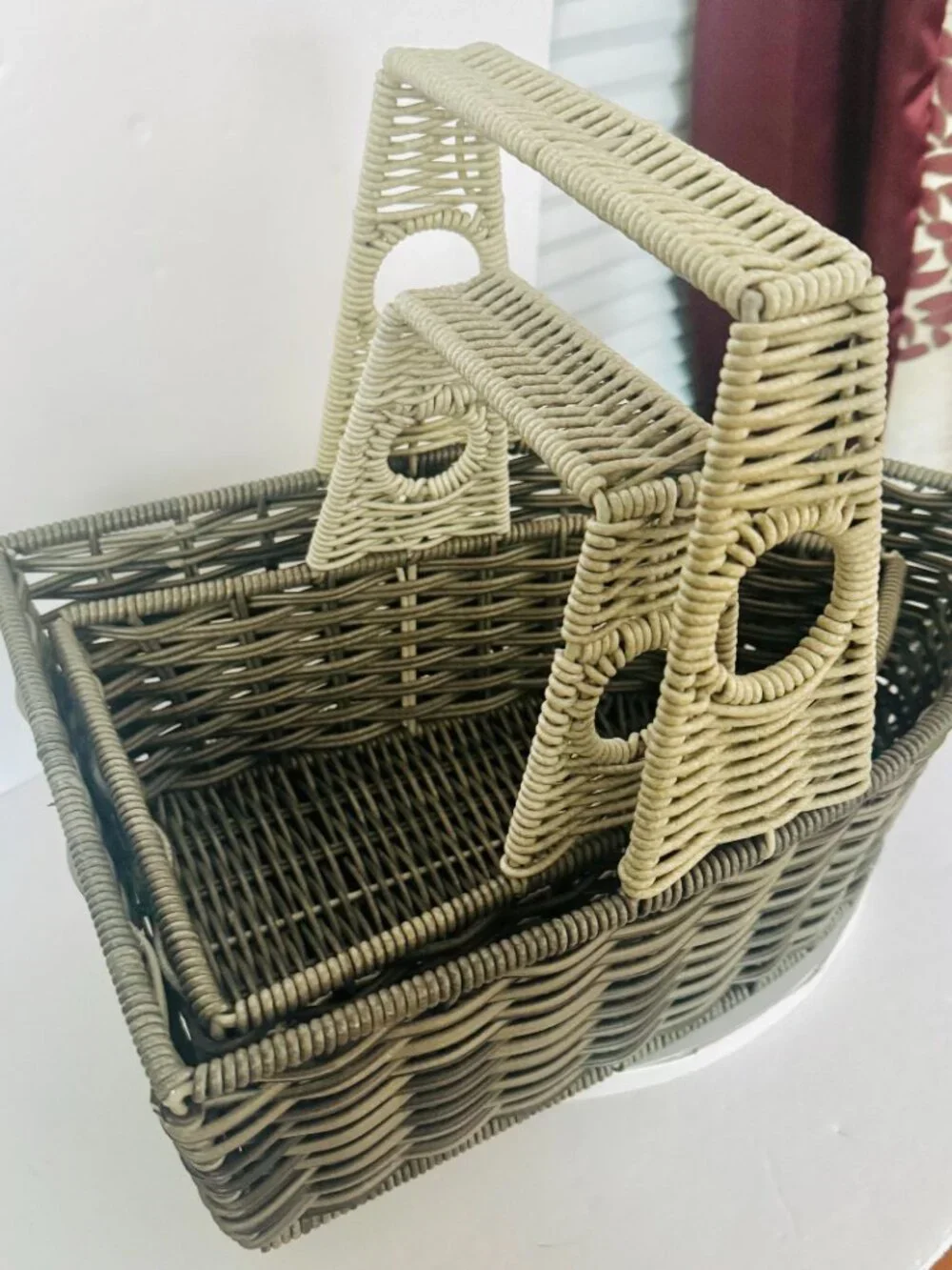 2 Pc Ciroa Woven Tug Boats Handle 15 & 13